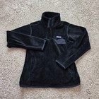 Patagonia Re-tool Snap-t Fleece Pullover Womens Small Black Outdoor Lightweight