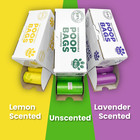 Dog Poop Bags Dog Waste Bags Unscented Lemon Lavender 16 Refill Rolls 240 Count
