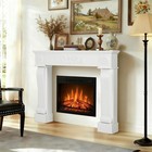 Modern Fireplace Mantel Freestanding Fireplace Surround For Electric Fireplaces