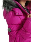 Justice Girls Puffer Jacket Pink Size 7 8 Sherpa Lined Hood Pockets Winter Warm