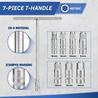 T - Handle Socket Set  Metric T Handle Wrench Set 7 Pieces 8mm-14mm    6point