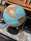 Scan Globe A s Vintage  Lighted Lamp World Globe Large