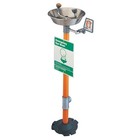 Guardian Equipment G1825 Plumbed Eyewash  Floor Mount  Plumbed  38 In H   16 In