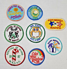 Vintage Girl Scout Patches Lot Of 47 1987-1991 Multi Shape And Size