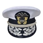 New Wwll Us Navy Officer Hat   Us Navy Admiral Cap Repro In All Sizes