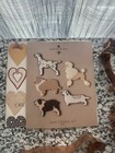 Martha Stewart By Mail Dog Copper Cookie Cutter 5 Piece Set  1