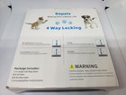 Depets Magnetic Cat Dog Flap Door Medium White 4-way Locking Weatherproof Large