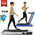 Treadmill Folding Running Walking Machine W  App Control 2-in-1 For Home   Gym