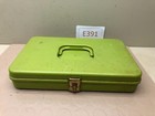 Vintage Green Wilson Wil-hold Plastic Sewing Box Thread Bobbin Storage