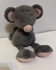 Ty Classic Plush - Rocker The Mouse  11 Inch   Stuffed Toy Grey pink Nose 2005