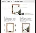 Mcs 9x12 Canvas Float Frame Walnut Wood Grain Wall Hanging