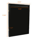 32  Black Wall Display Case Lockable Rack Football Basketball Jersey Storage Box