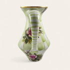 Vintage Mackenzie Childs Honeymoon Sweet Pea Pitcher Green Checkered Cottagecore