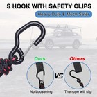 4pcs Kayak Rope Tie Down Ratchet Straps 1 8   6 apos -4pcs  Black 