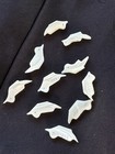 Lot Of 10 Vintage Zuni  Mother Of Pearl Shell Bird Fetish Beads