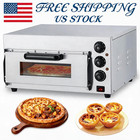 Electric Pizza Countertop  16 In Commercial Pizza Oven With Adjustable Oven