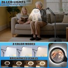 30x 10x Floor Magnifying Lamp With Light And Adjustable Stand For Hobbies