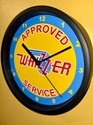 Whizzer Motor Scooter Appservice Motorcycle Garage Advertising Clock Sign