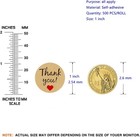 1 Inch Kraft Thank You Stickers Roll  500 Pcs Thank You Stickers Labels For Baki