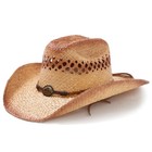 Stetson Big River Breathable Raffia Straw Sweated Western Cowboy Hat - All Sizes