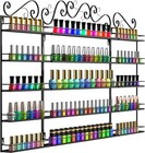 Wall-mounted Nail Polish Storage Racks Meta 5 Tiers Display 3pc Fits 200 Bottles