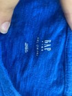 Gap Boys Xxl  14-16  Blue Solid Short Sleeve Crew Neck Pocket T-shirt