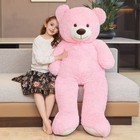 Giant Teddy Bear 51  Plush Stuffed Animal Brown Beige Valentine Gift
