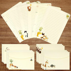 36 Pcs Writing Paper And Envelopes Set  Warm Cute Cat Themed Stationary Set D   