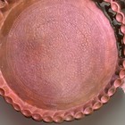 Vintage Persian Ghalamzani Copper Wall Charger Hand-hammered Middle Eastern 24 