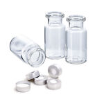 4000- 10ml Glass Vials Clear Headspace Vial 20mm Crimp Caps Flat Bottom Sample