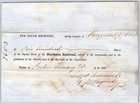 1854 Boston  Ma Northern Railroad Stock Certificate No  10356 For 100 Shares
