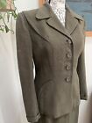 1940s Brown Green Vintage Suit Wwii S M Victory National Recovery Lee Miller War