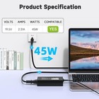 45w Ac Adapter Charger For Hp Laptop 19 5v 2 31a Power Supply Cord 4 5 3 0mm Us