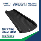 New Downspout Splash Block 24 In Black Vinyl Gutter Water Diverter Drainage Yard