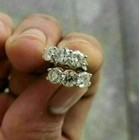 2ct Round Cut Lab-created Diamond Huggie Hoop Earrings 14k White Gold Plated