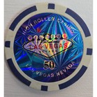 Vintage Las Vegas High Roller Casino Poker Chips Lot Holographic  5  25  50  100