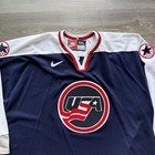 Vintage 1997 Nike Team Usa Hockey Jersey Mens Size Xxl Blank Euc