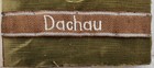 Vintage Wwii German Military Officer Dachau Sleeve Collar Title Cuff  501 