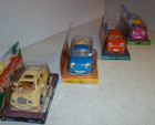 Nib Lot Of 4 1997-1998 Chevron Vintage Collectible Toy Cars Holly Pete Leslie