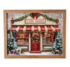 Hobby Lobby Winter Candy Shop Christmas Holiday Framed Art Wall Decor