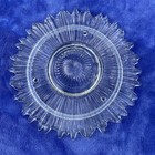 Vintage Art Deco Starburst Sunburst Clear Glass Ceiling Three-hole Light Shade