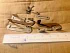 Edison Cylinder Phonograph Chrome Base Lid Lock Hardware   Screws Parts