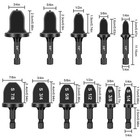 11pcs Swaging Tool Drill Bit Set 5 Flare Expanders   6 Copper Pipe Expanders