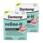 Denture Reline Kit - Advanced Formula For Upper   Lower Dentures  2 Pack  6 Reli