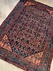  4 9 x6 8  Antique Pre-1900 Geometric Malayer Area Rug Hand-knotted Carpet