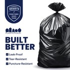 Plasticplace 65 Gallon Extra Heavy Trash Bags  Black  3 0 Mil  50 Count