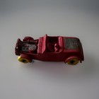 Vintage Red Rubber Hot Rod Car Toy Made By The Auburn Rubber Company  1950s 