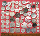 Vintage Antique Buttons Mop Shell 65 Pcs Rustic Prim Carved Read Descript  Lot C