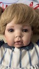 Vintage Handmade Sitting Porcelain Baby Doll 29 In By Donna Rubert 