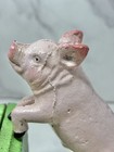 Pair Of Country Pink Pig Cast Iron Bookends Book Ends